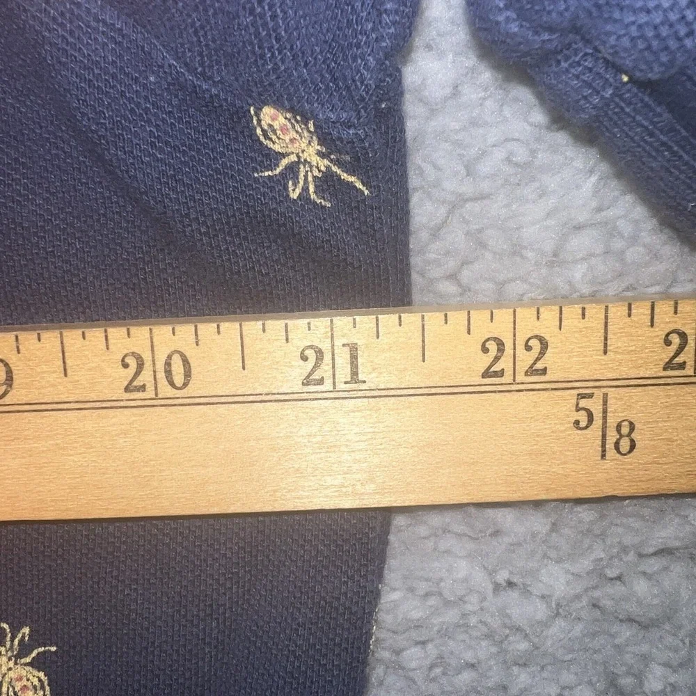 VTG Polo Ralph Lauren Shirt Men Sz M Blue AOP Spider Short Sleeve Embroider Polo